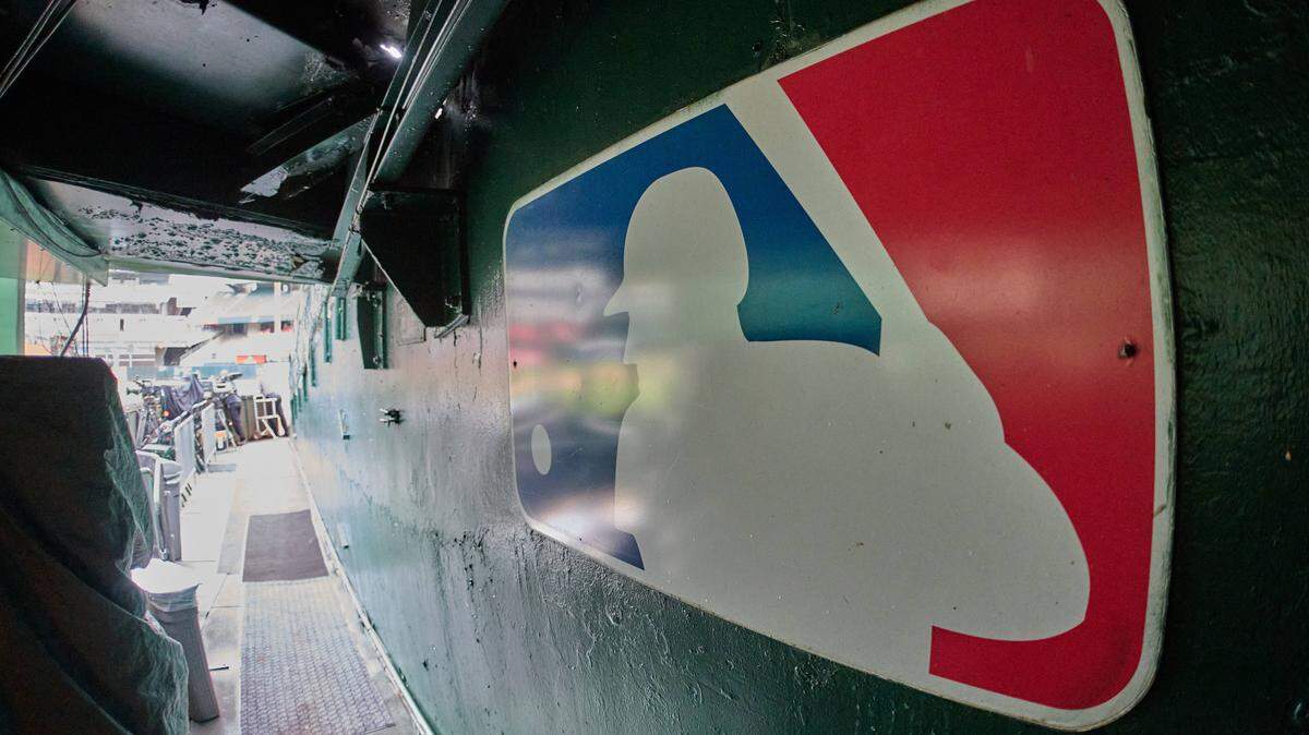 The Major League Baseball logo.