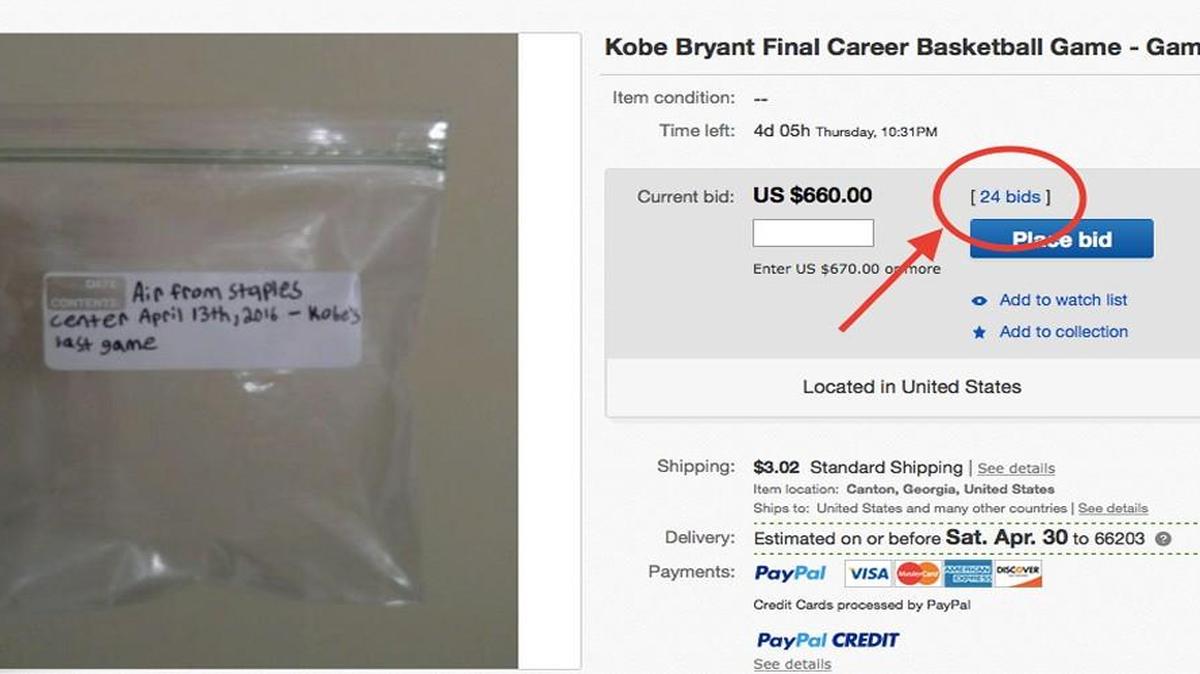 There have been 24 bids on this particular bag of air.
