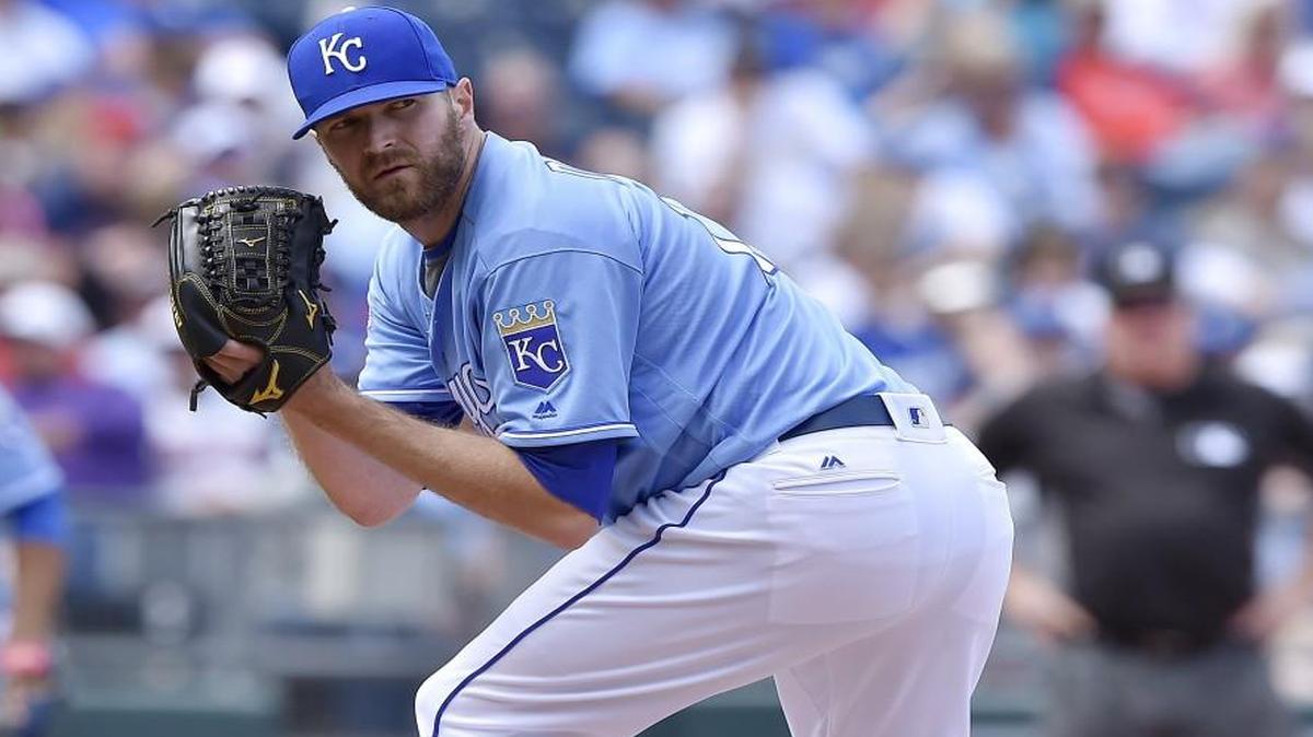 Kansas City Royals relief pitcher Wade Davis.