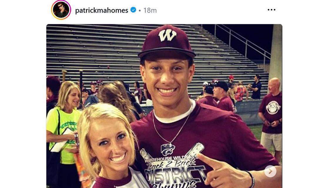 Patrick Mahomes shares throwback photos in anniversary message for wife, Brittany