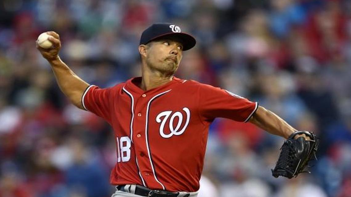 Washington Nationals starting pitcher Jeremy Guthrie.