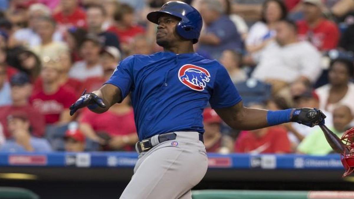 New Royals outfielder Jorge Soler with the Cubs.