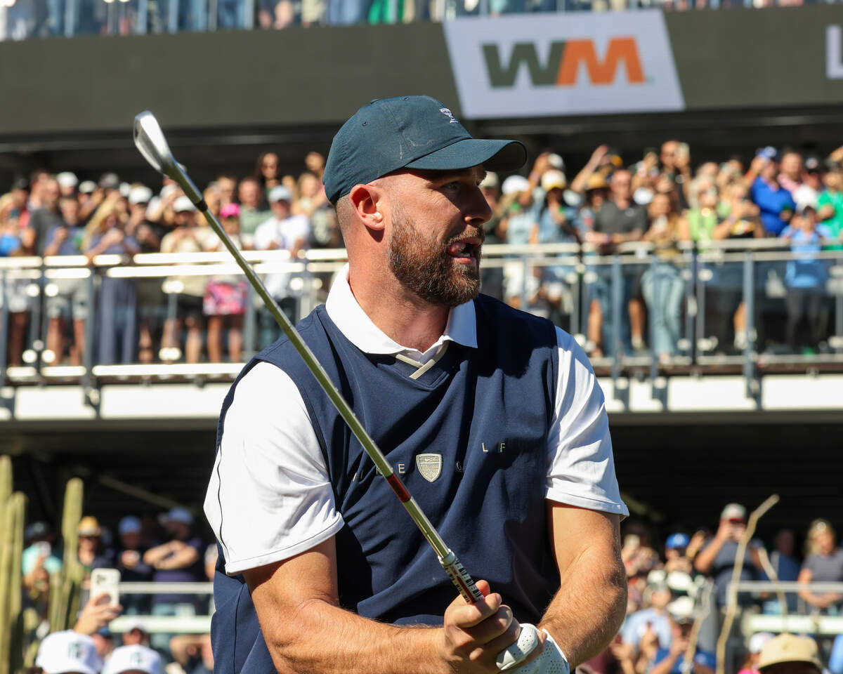 Chiefs tight end Travis Kelce at the Phoenix Open pro-am.