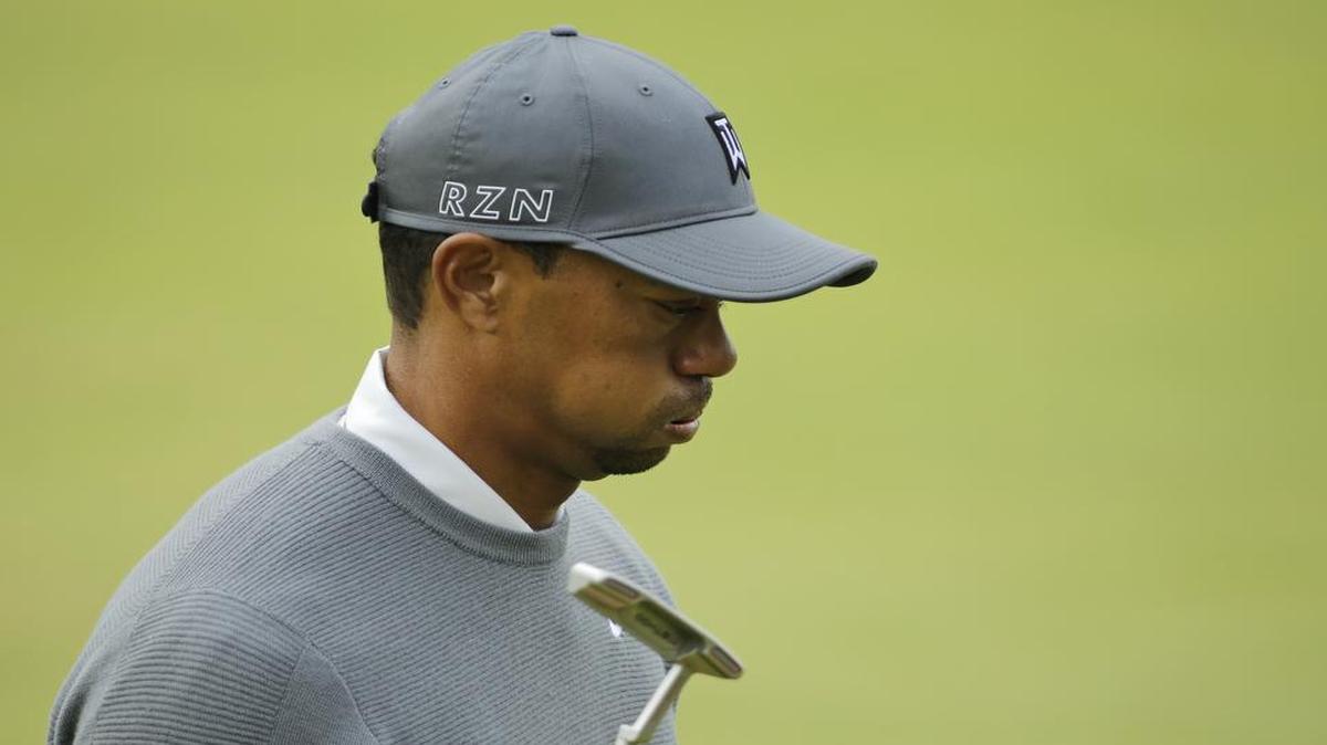 
Tiger Woods walked on the 18th green during the first round of the British Open Golf Championship at the Old Course, St. Andrews, Scotland, on Thursday.
