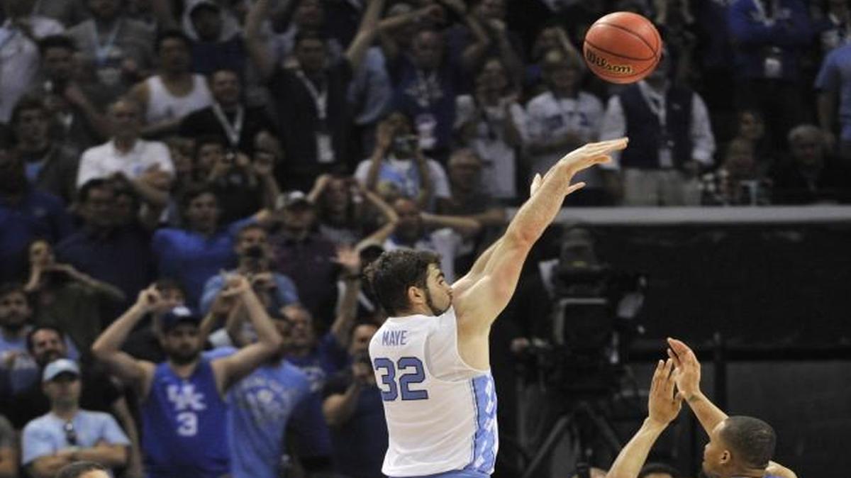 North Carolina forward Luke Maye made the winning basket against Kentucky on Sunday.