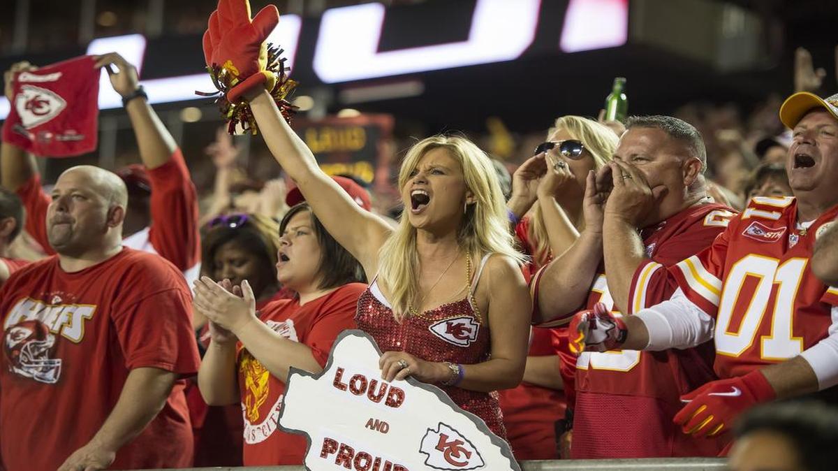 
Kansas City Chiefs fans screamed during a Monday night game last September.

