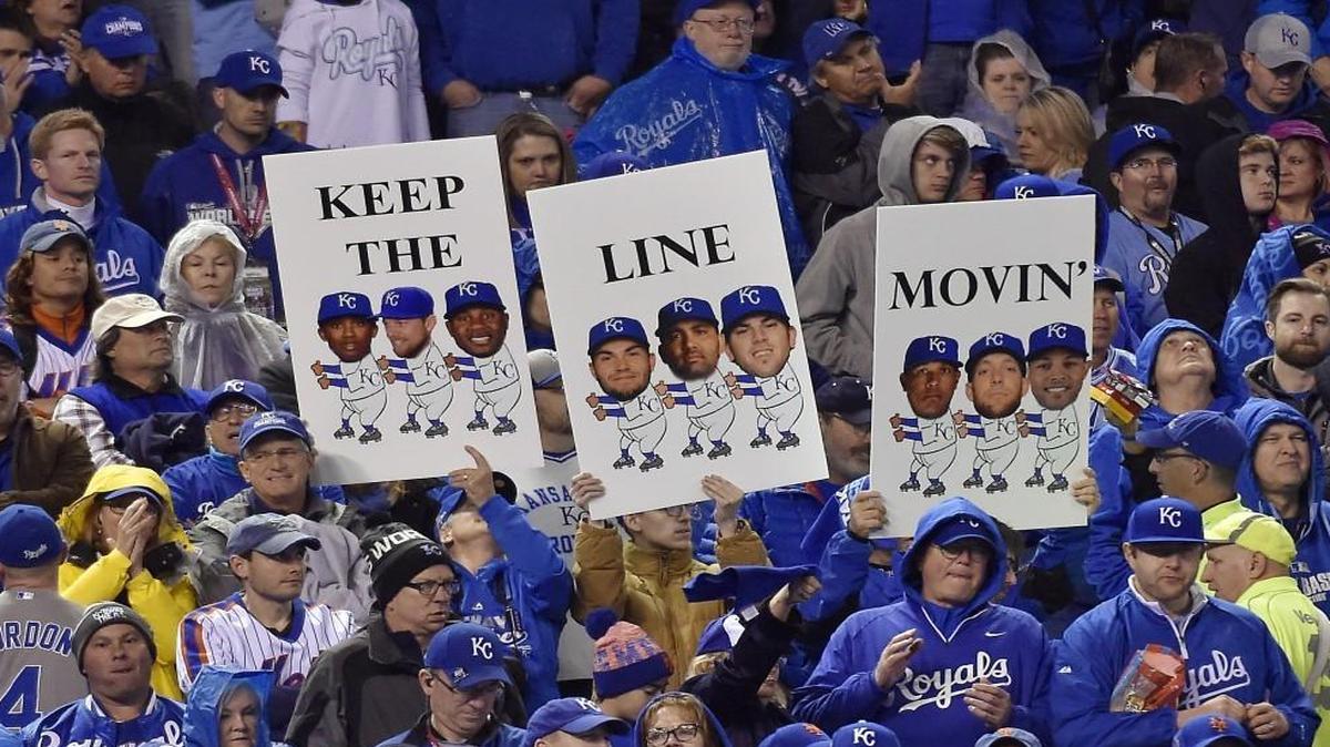 Kansas City Royals fans showed their support during last year’s World Series at Kauffman Stadium.