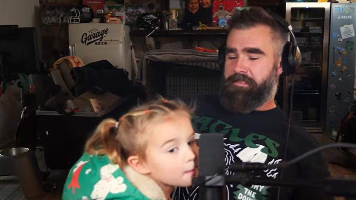 On the New Heights podcast, Ellie Kelce said bye to her favorite uncle, Chiefs tight end Travis Kelce.