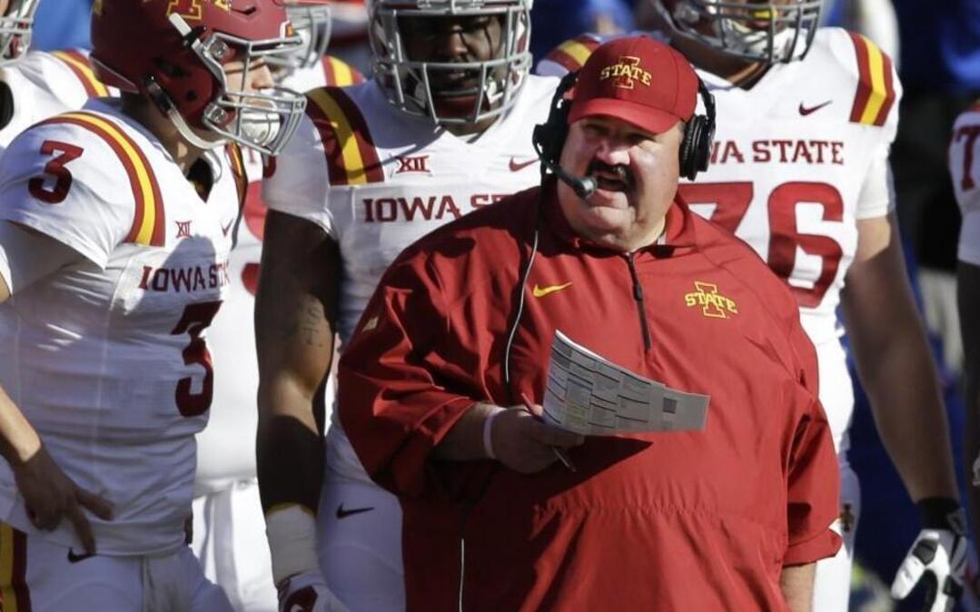 Former Iowa State offensive coordinator Mark Mangino.