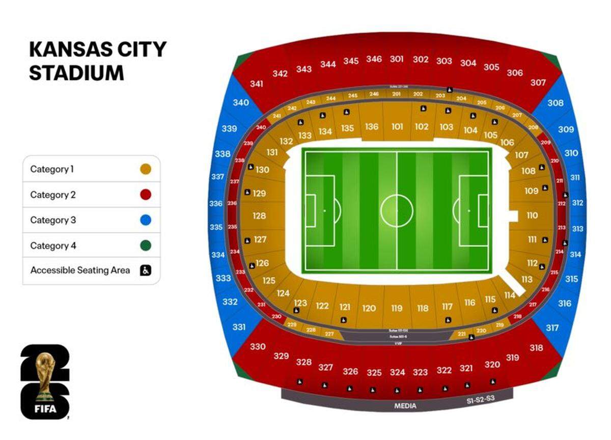 This is the map Frederik saw when he bought tickets for a match in Kansas City.