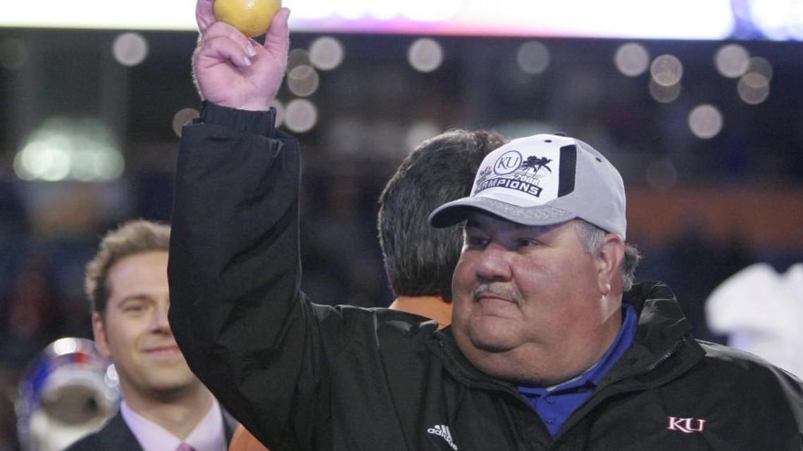 Former KU football coach Mark Mangino at the 2008 Orange Bowl.