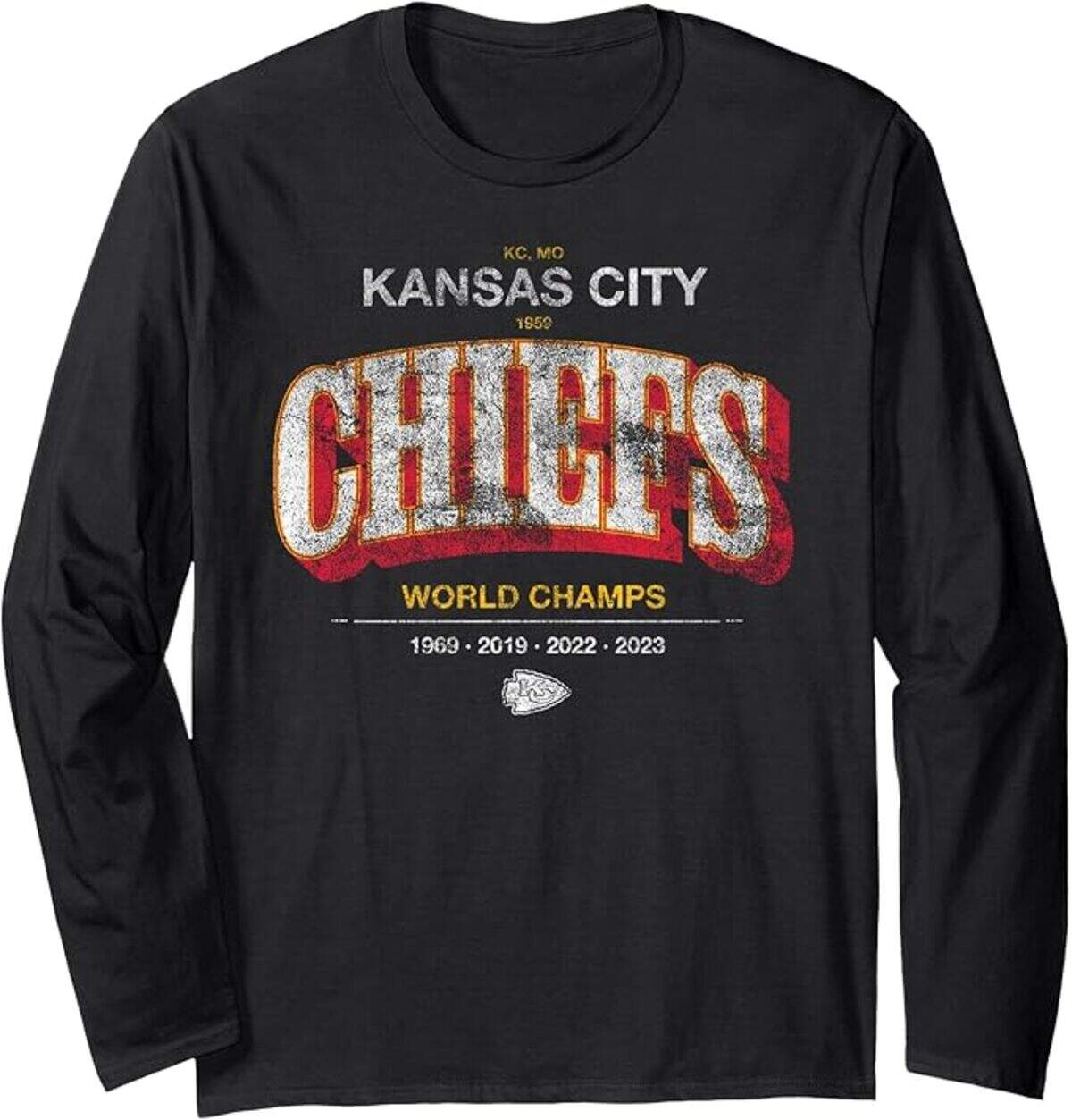 This long-sleeve T-shirt also has the same “Sorry” message on the back.