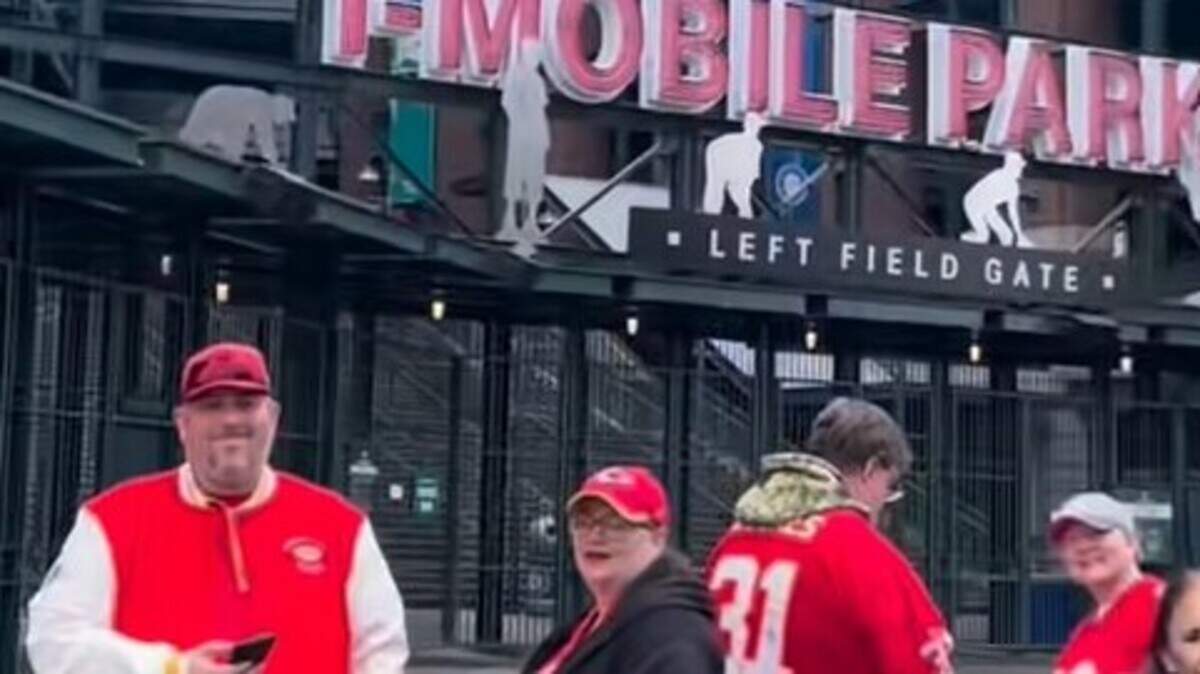 Seattle fans were irked that a Chiefs party was held at Mariners stadium