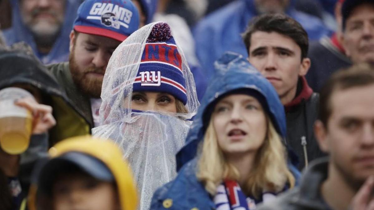 New York Giants fans watched a game against the Los Angeles Rams on Nov. 5 in East Rutherford, N.J.