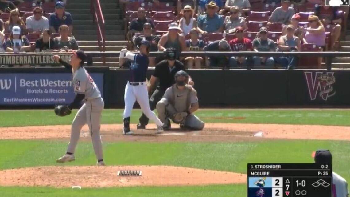 Minor-leaguer player’s first pro home run was caught by his dad in the stands