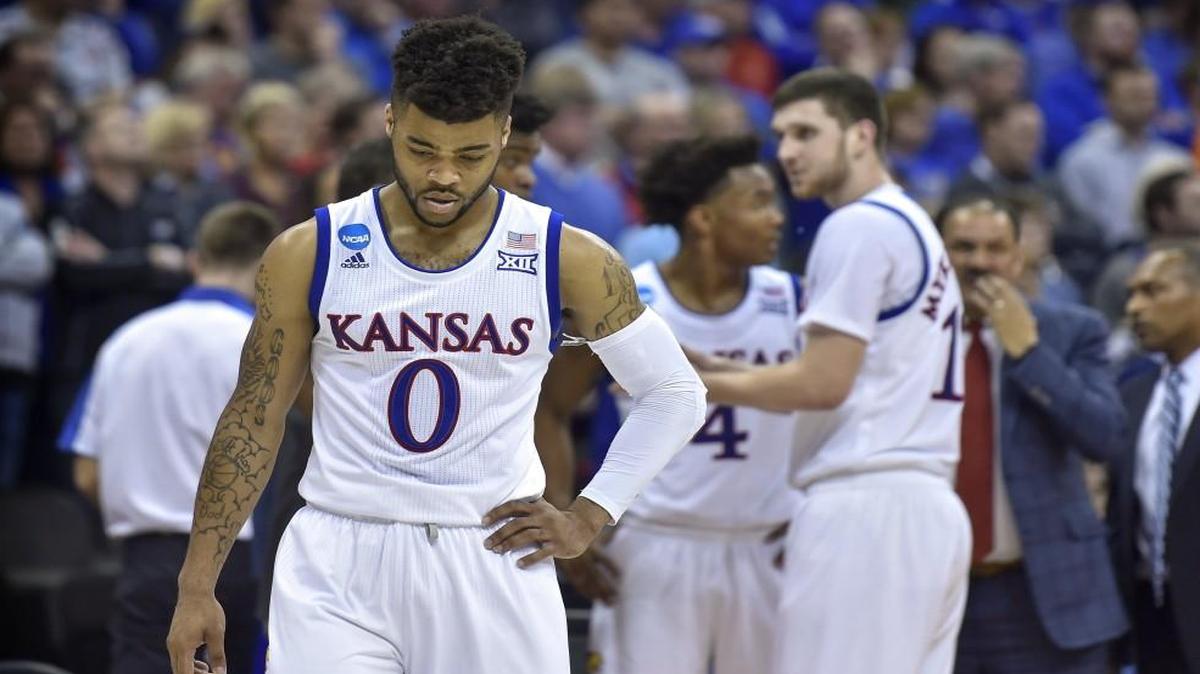 Kansas Jayhawks guard Frank Mason.
