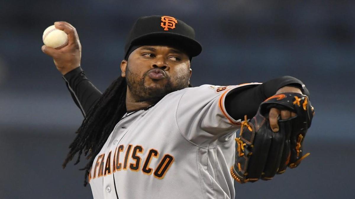 San Francisco Giants starting pitcher Johnny Cueto.
