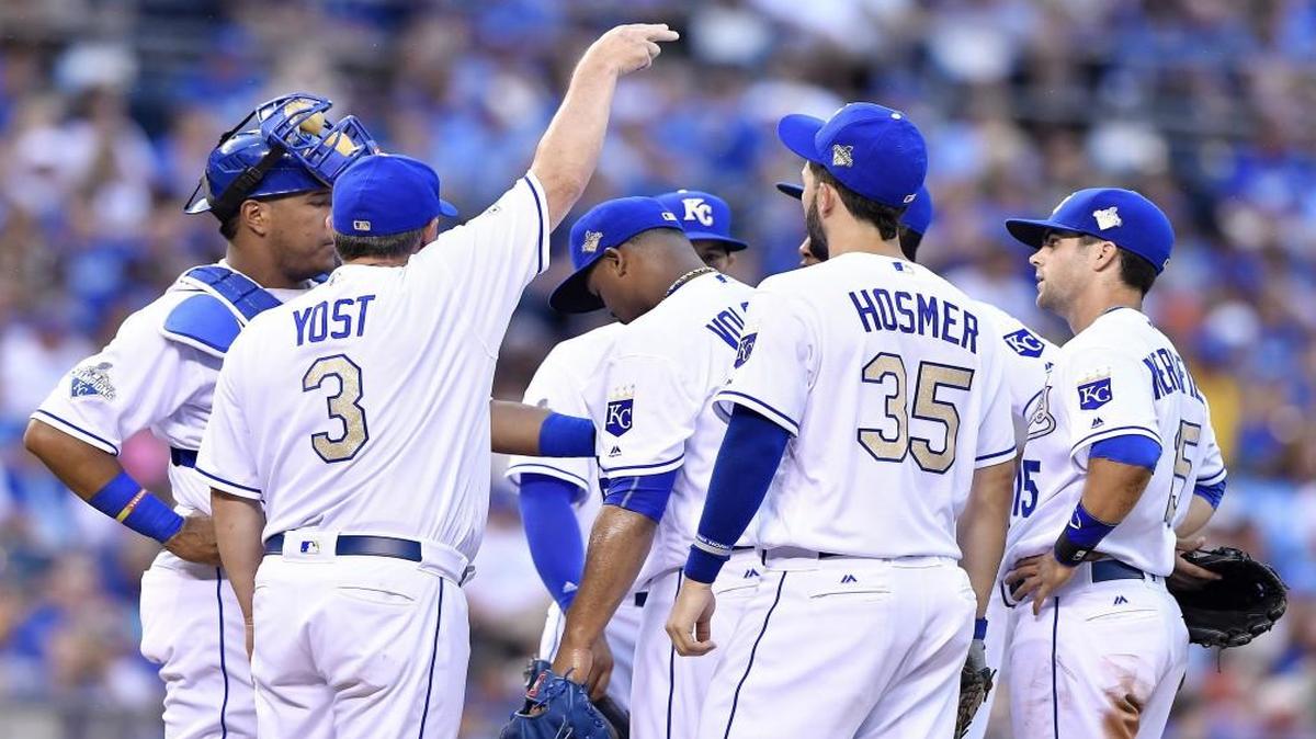 Kansas City Royals manager Ned Yost signaled for a reliever over starting pitcher Edinson Volquez during a game last month.