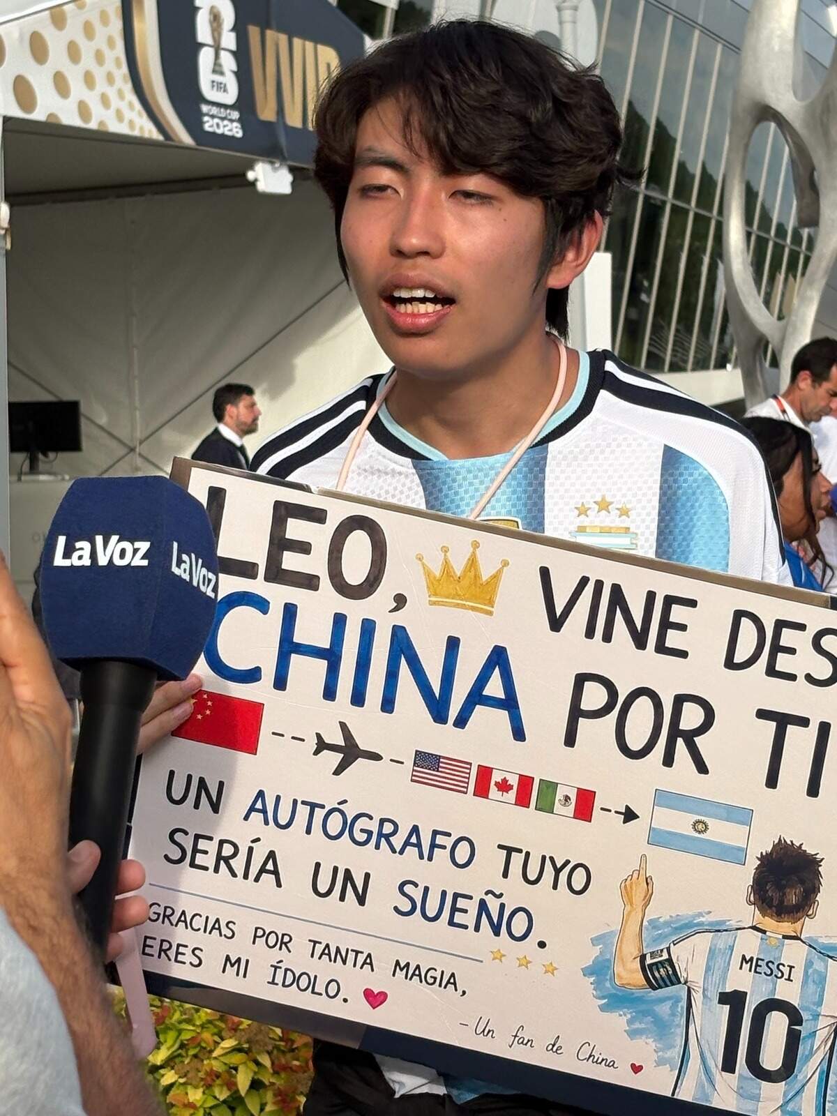 Tang Jennings of Nanjing, China, was in Kansas City for one reason: to see Lionel Messi.