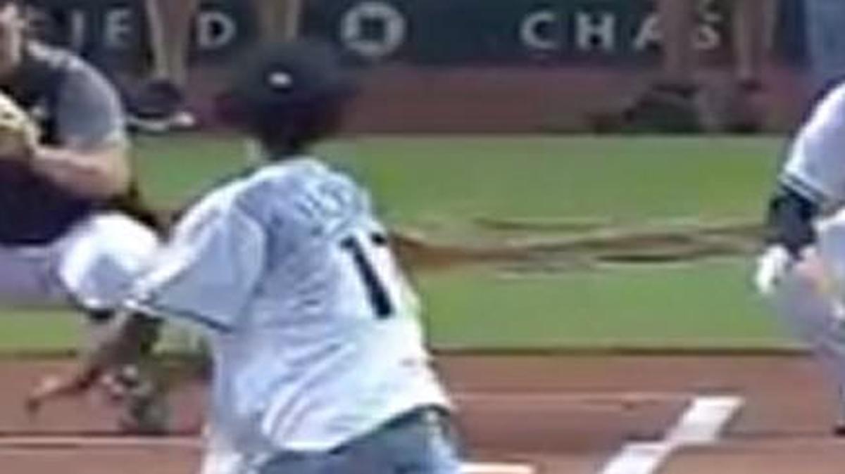 Josh Jackson’s ceremonial first pitch was just a bit outside.