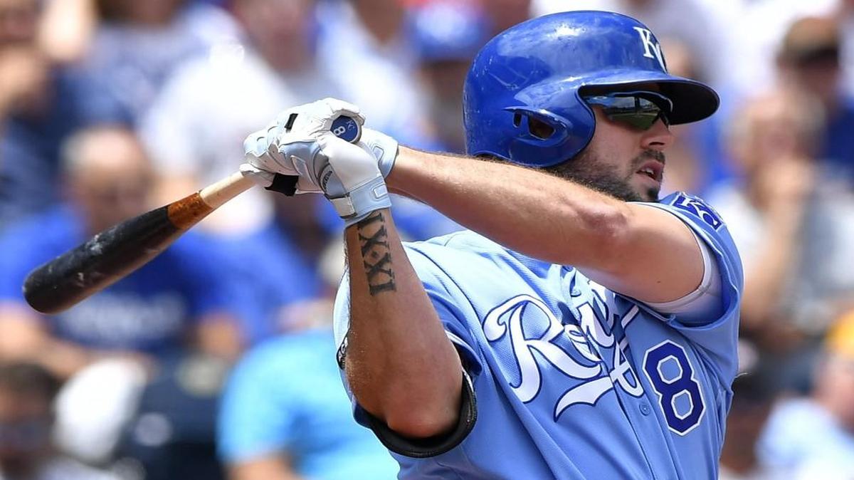 Kansas City Royals third baseman Mike Moustakas.