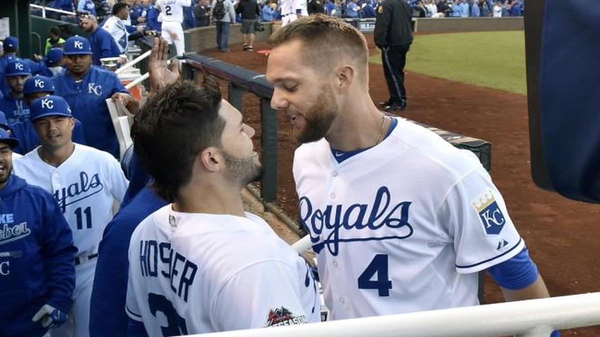 They weren’t talking fantasy football during the American League Championship Series, but the Royals’ Alex Gordon got a chest bump from Eric Hosmer last October.