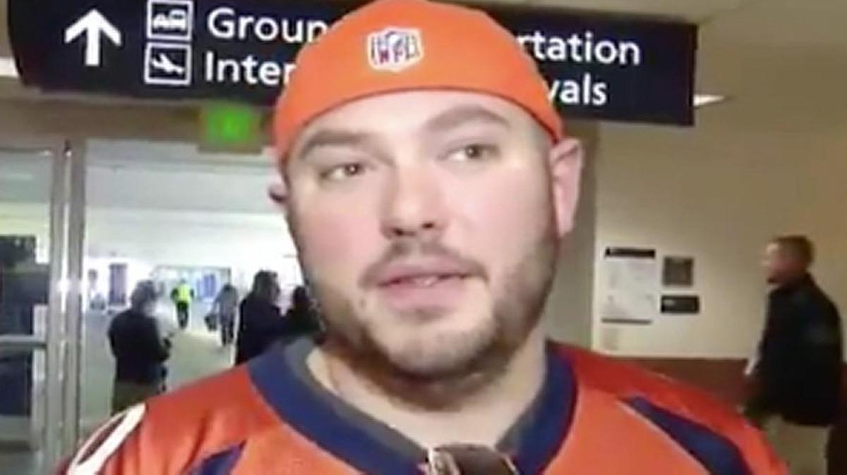 Broncos fan Justin Kerrigan is a big spender.