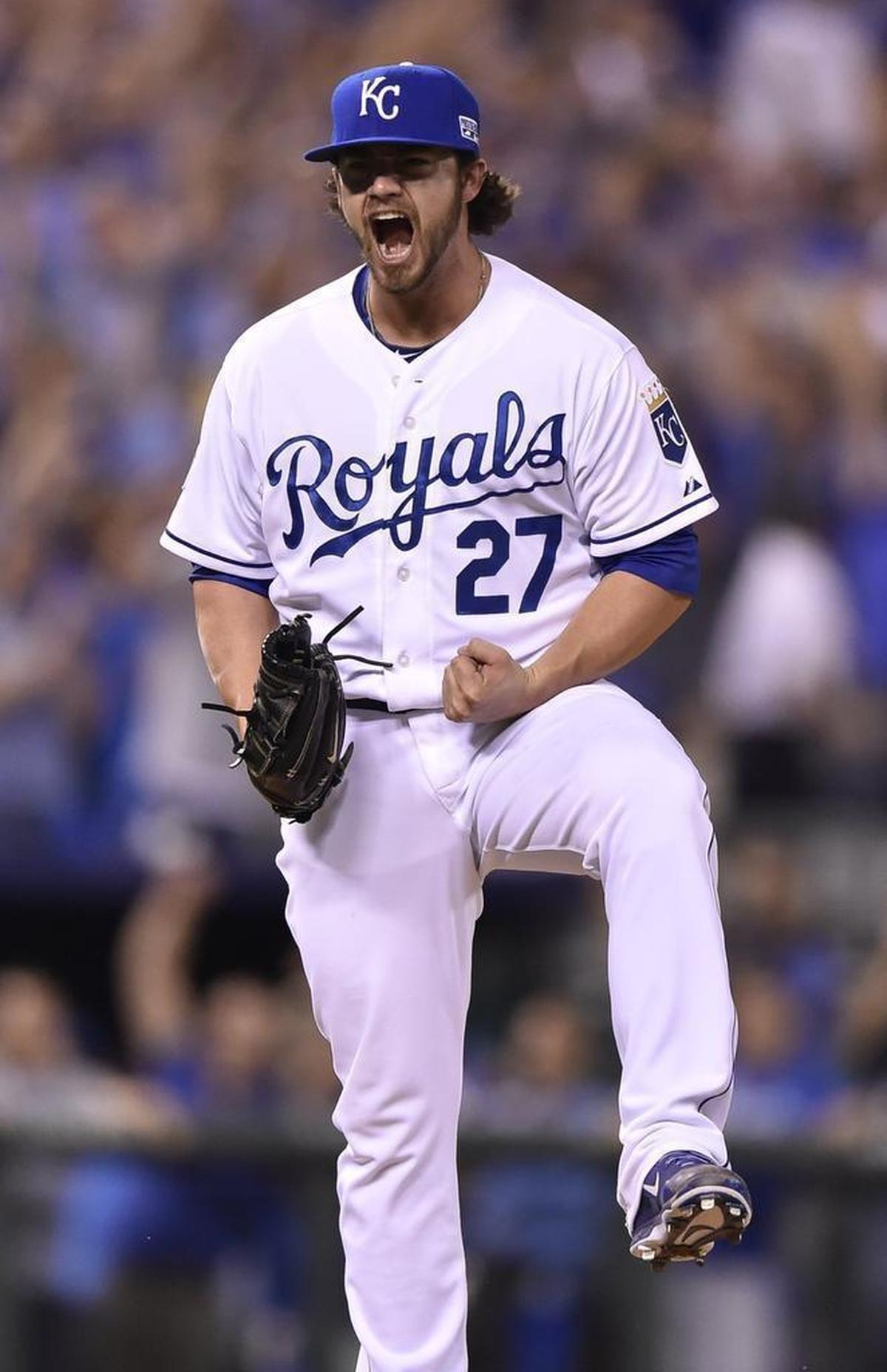 Then-Royals pitcher Brandon Finnegan played a key role in the 2014 American League Wild Card Game.