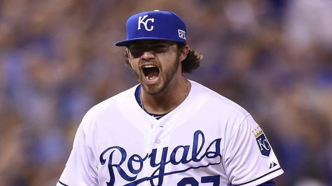 Then-Royals pitcher Brandon Finnegan played a key role in the 2014 American League Wild Card Game.