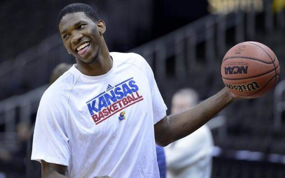 
Joel Embiid at Kansas.
