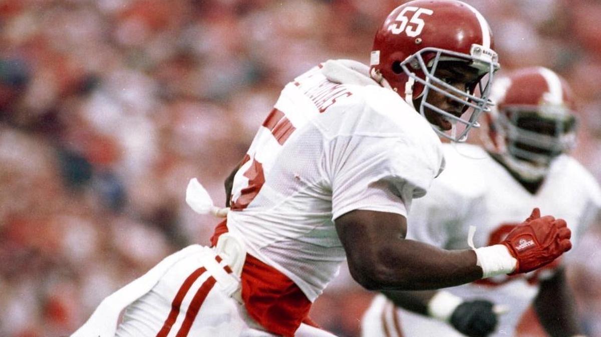 
Former Kansas City Chiefs linebacker Derrick Thomas, shown in 1988 as a member of the Alabama football team.

