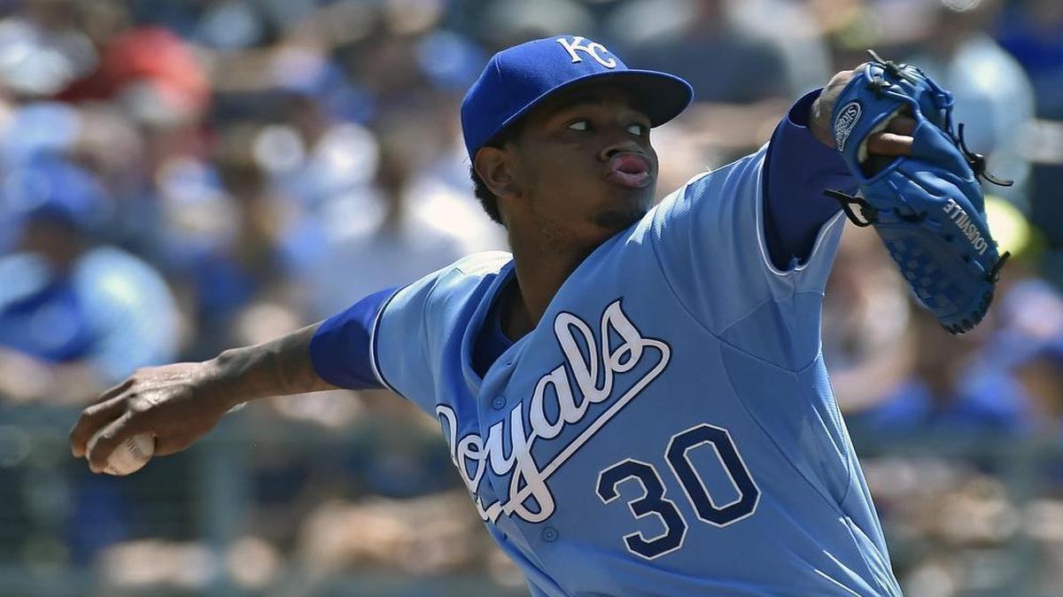 
Kansas City Royals starting pitcher Yordano Ventura.
