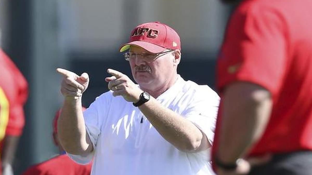 Kansas City Chiefs head coach Andy Reid during the AFC practice for the Pro Bowl.