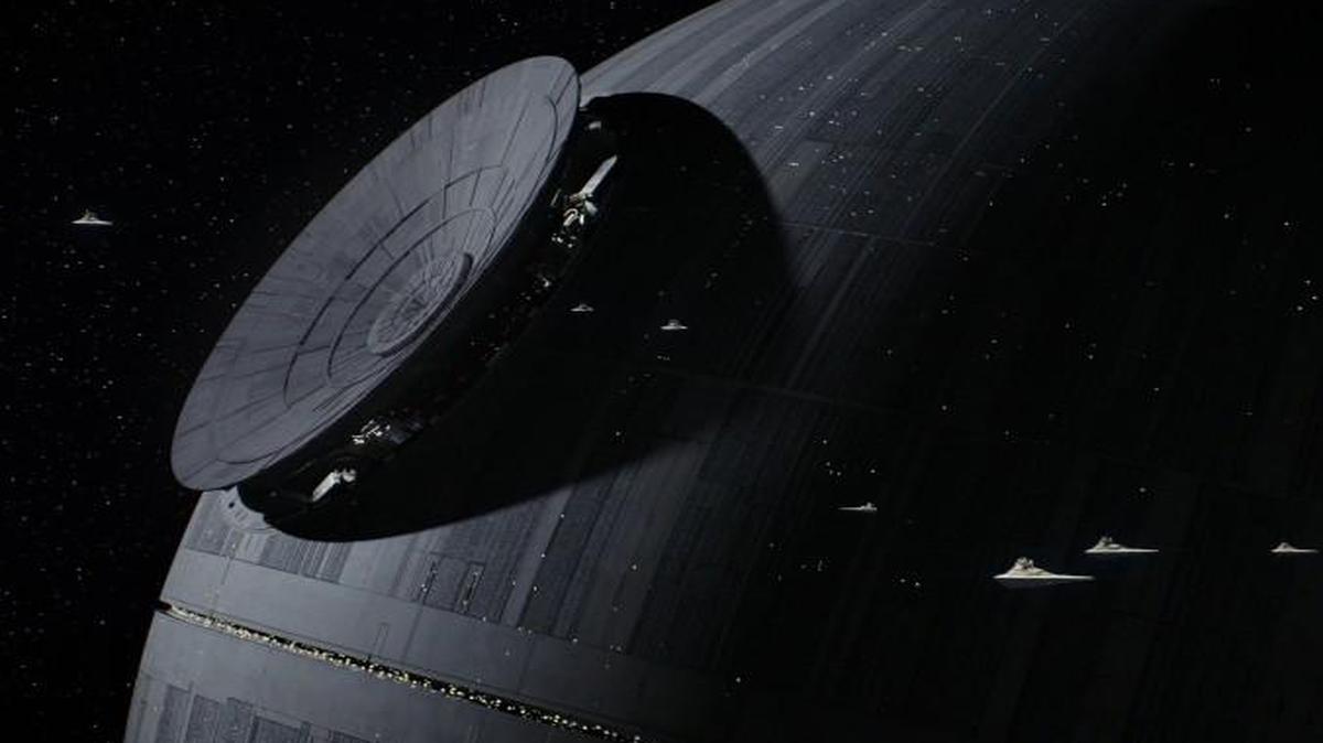 The Death Star from the movie, “Rogue One: A Star Wars Story.”
