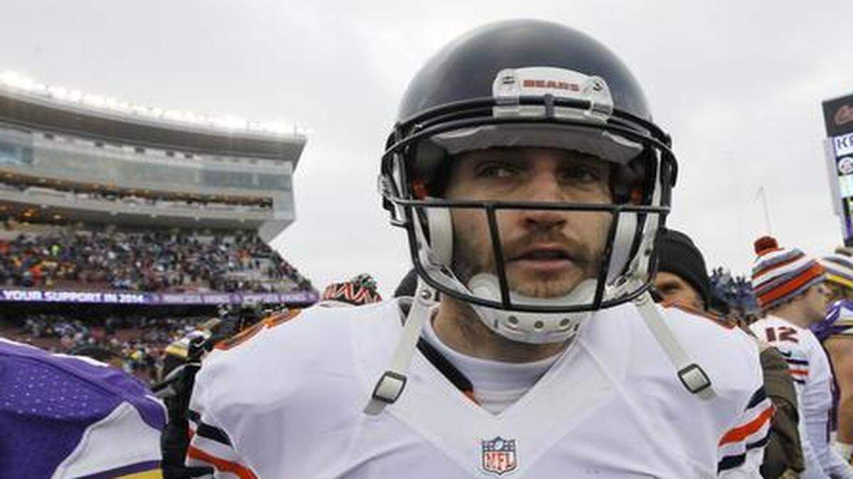
Chicago Bears quarterback Jay Cutler.
