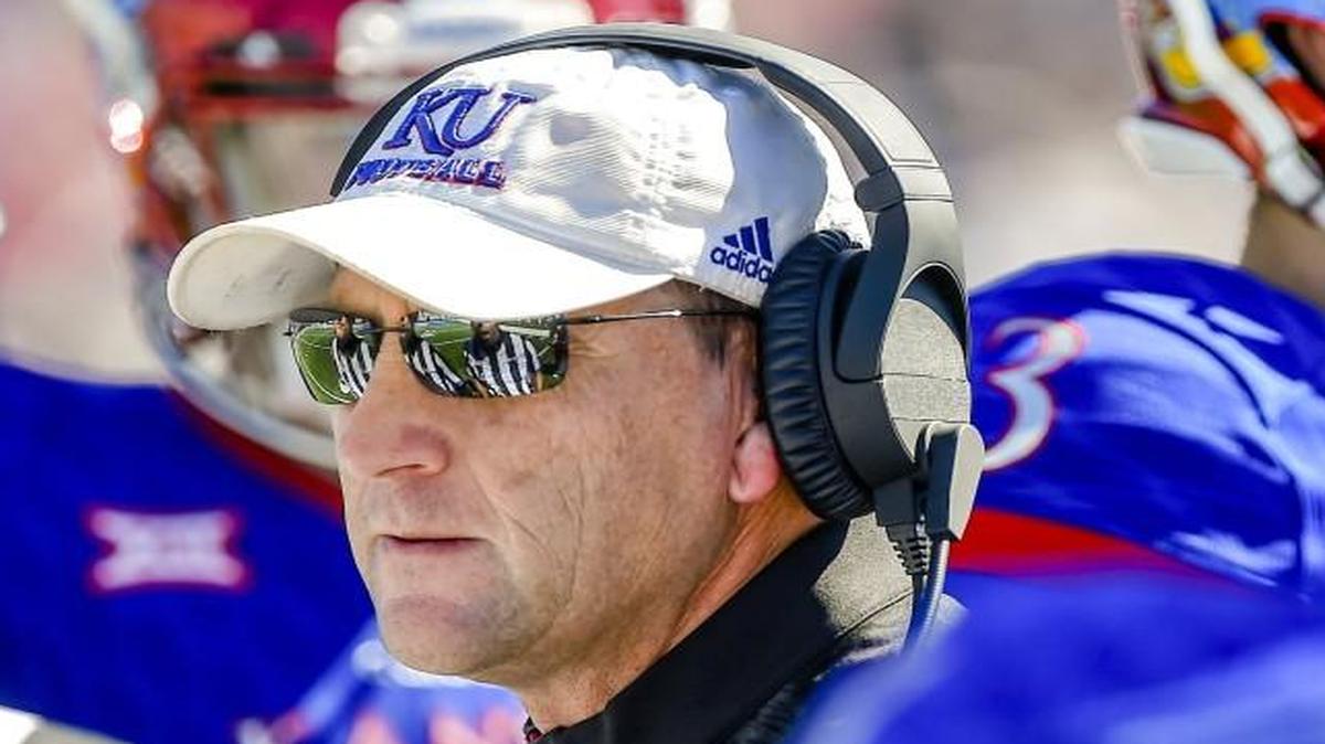 Kansas Jayhawks football coach David Beaty.