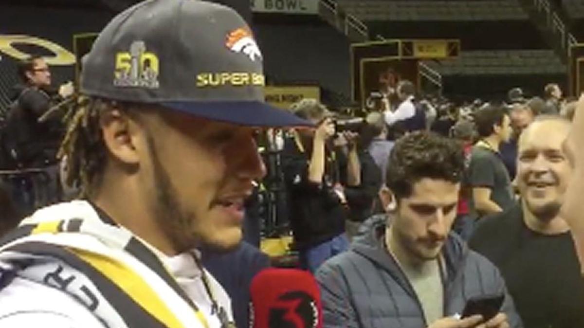 Shane Ray was asked to rap during Opening Night and he obliged.