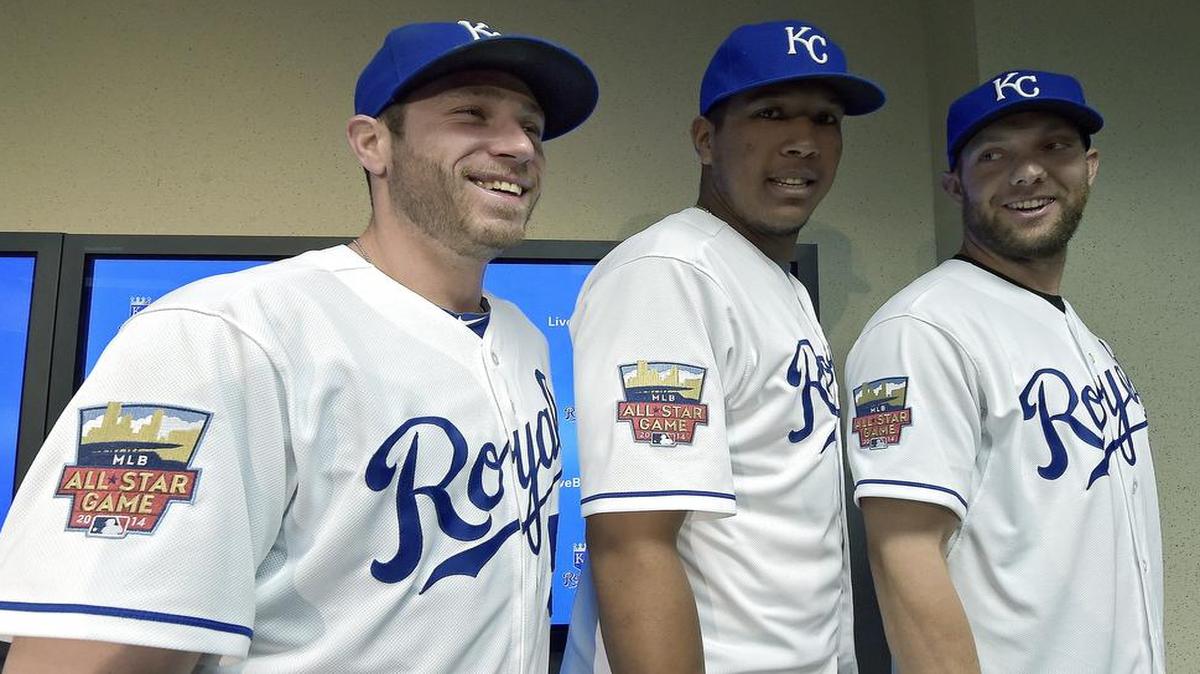 
Last year, the Royals’ representatives in the All-Star Game were (from left) Greg Holland, Salvador Perez and Alex Gordon.

