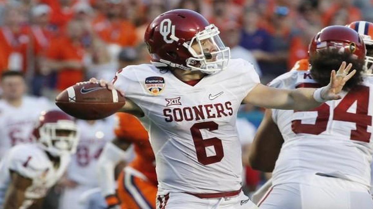 Oklahoma quarterback Baker Mayfield.