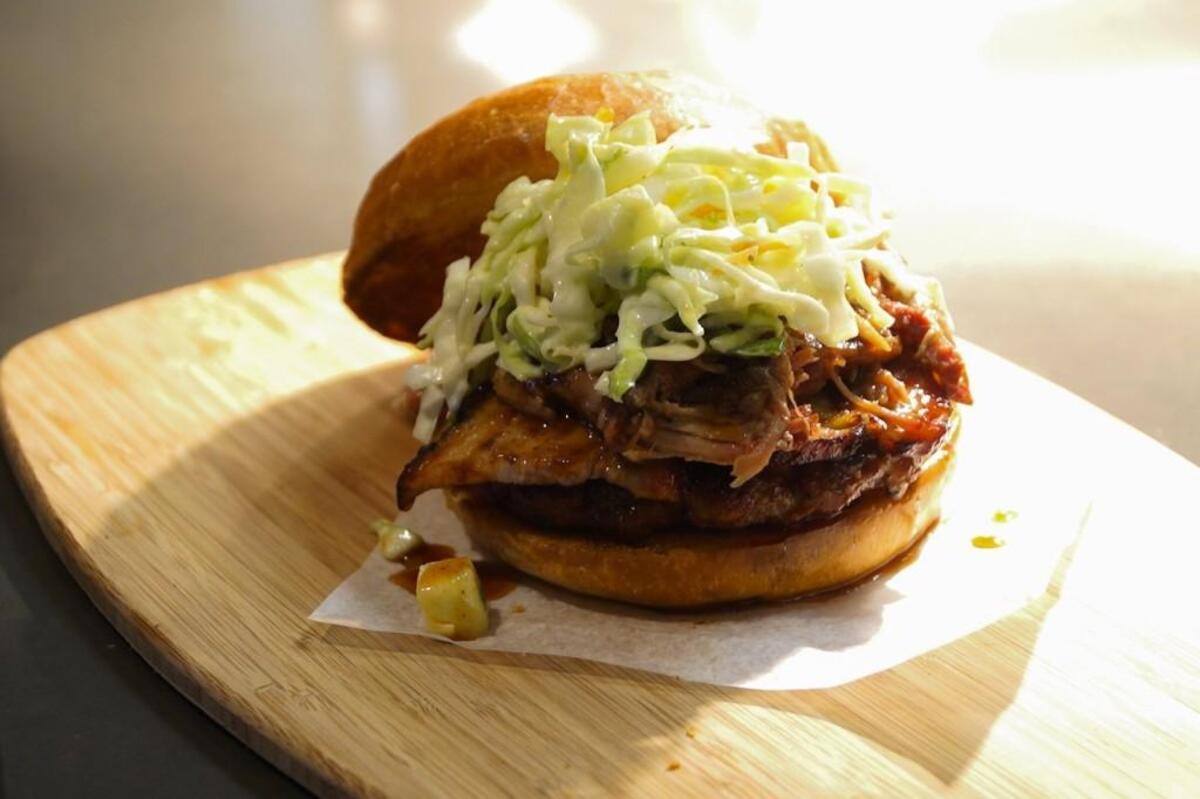 Q39’s burnt end burger.