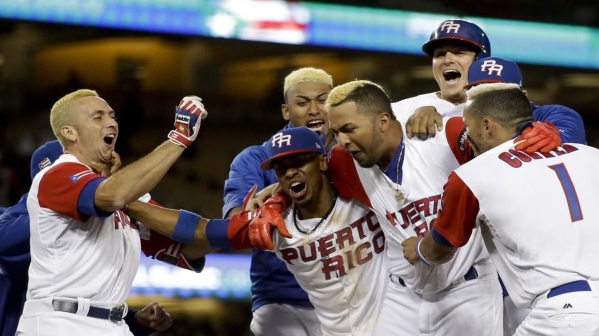 Puerto Rico team members are all blonds these days as they play in the World Baseball Classic.