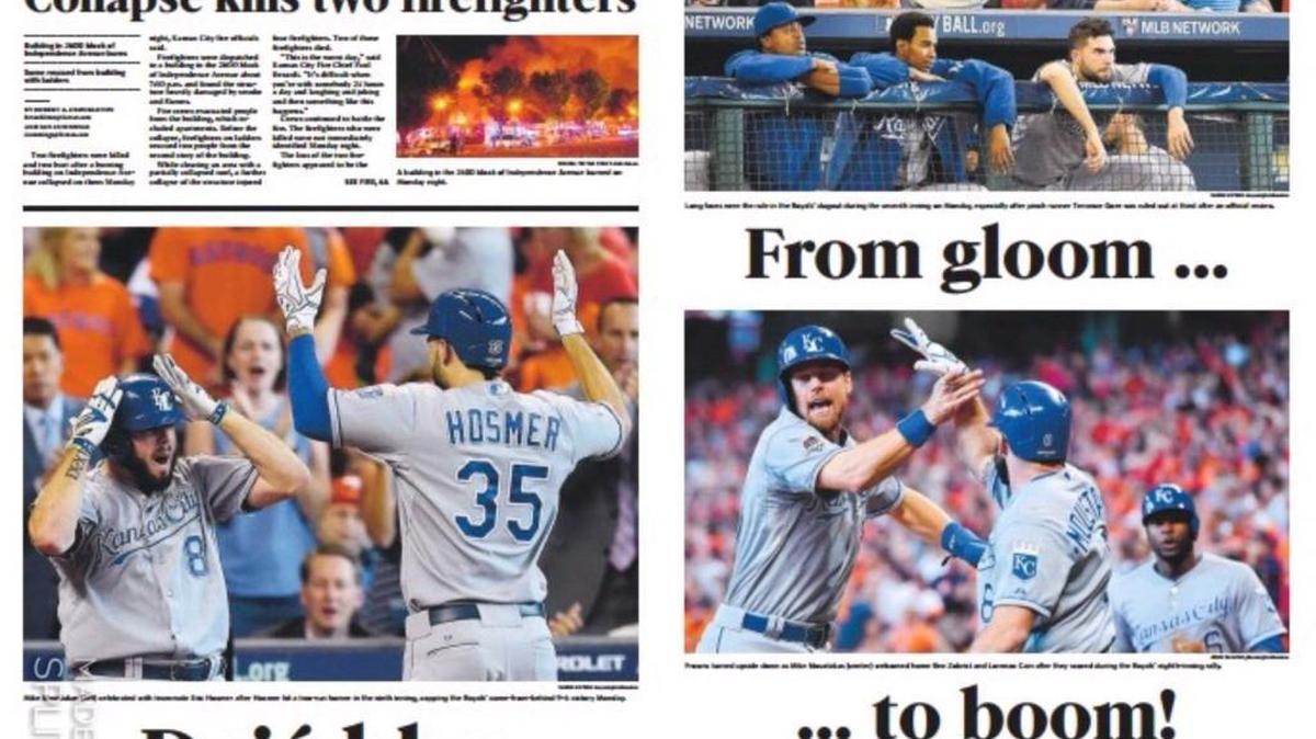 The A1 and Sports Daily covers from Oct. 12, 2015.