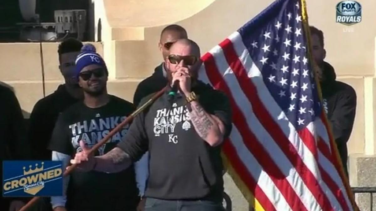 Jonny Gomes proved to an excellent public speaker.