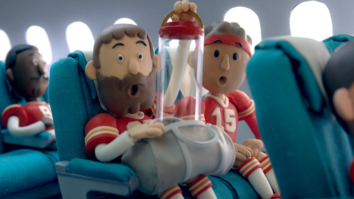 A scene from the trailer for the Chiefs’ Christmas special.