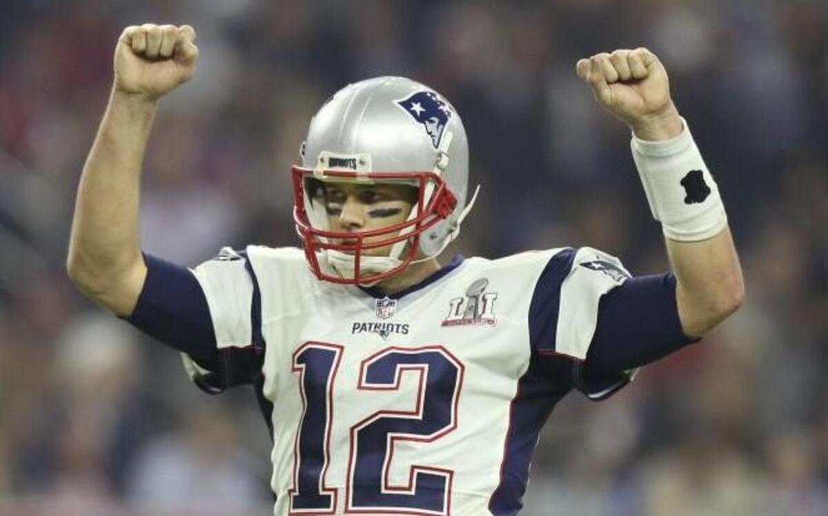 New England Patriots quarterback Tom Brady at Super Bowl LI.