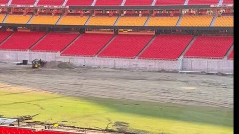 Take a look at the work being done at Arrowhead Stadium following the World Cup
