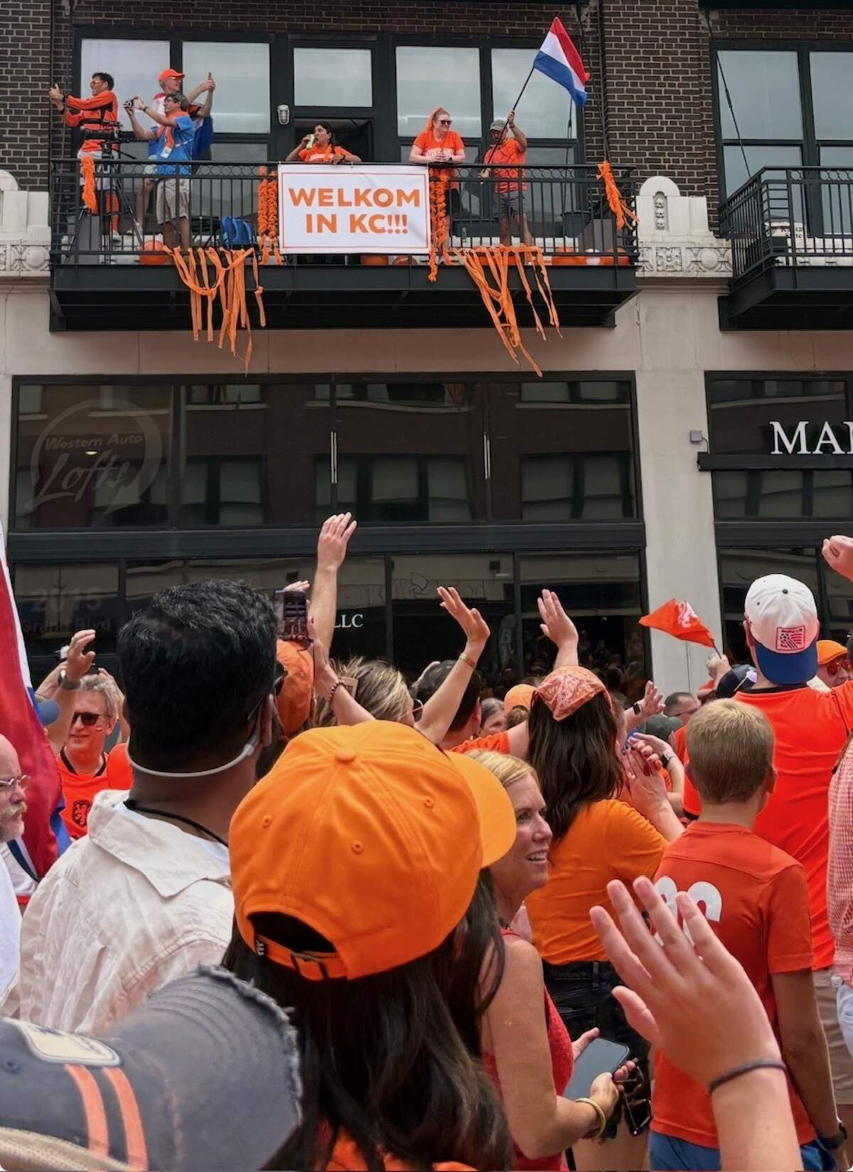 A scene from The Orange Walk in Kansas City.