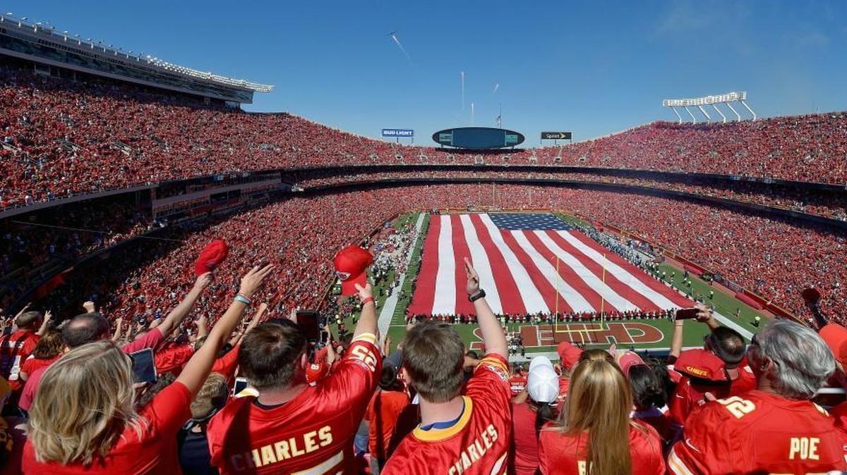 This was a look at Arrowhead Stadium for the 2016 season opener.