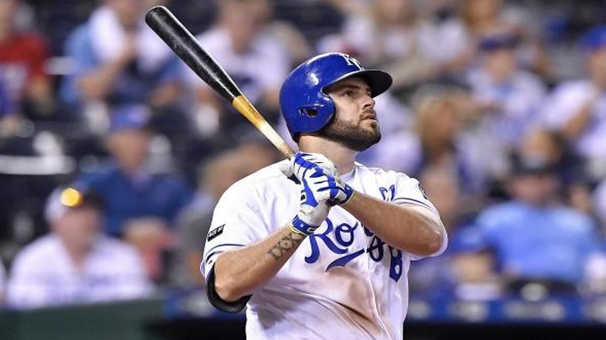 Kansas City Royals third baseman Mike Moustakas.
