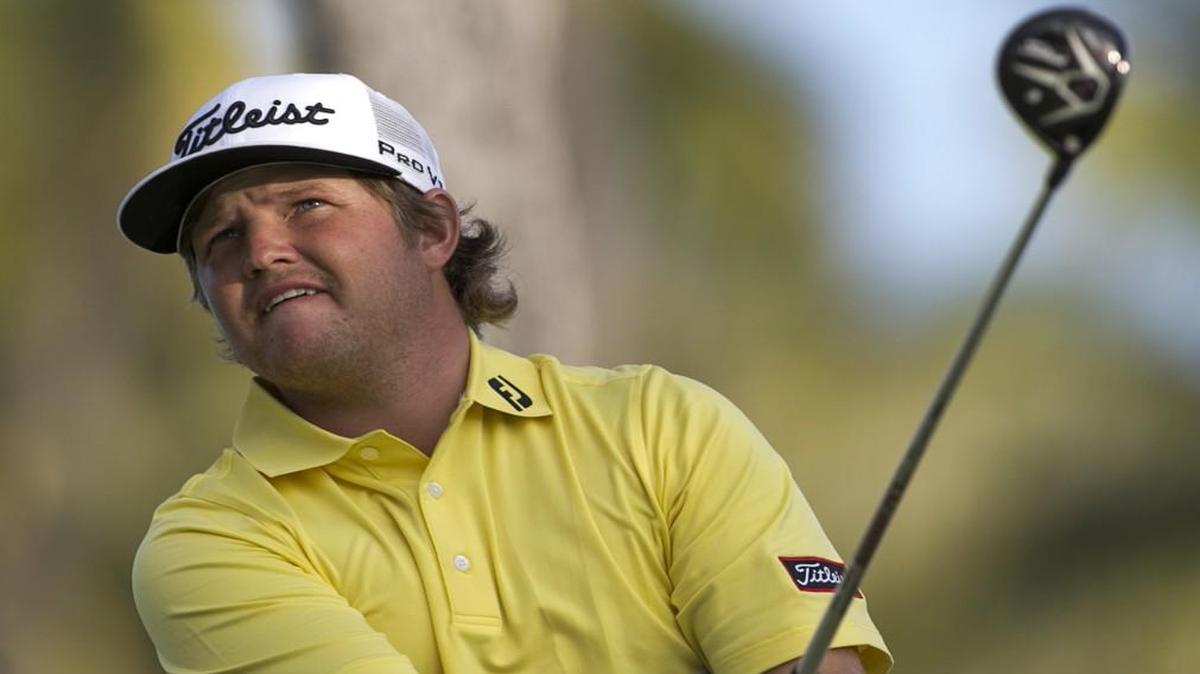 In this Jan. 15, 2016 file photo, Zac Blair followed through on his drive on the 18th tee box during the second round of the Sony Open.